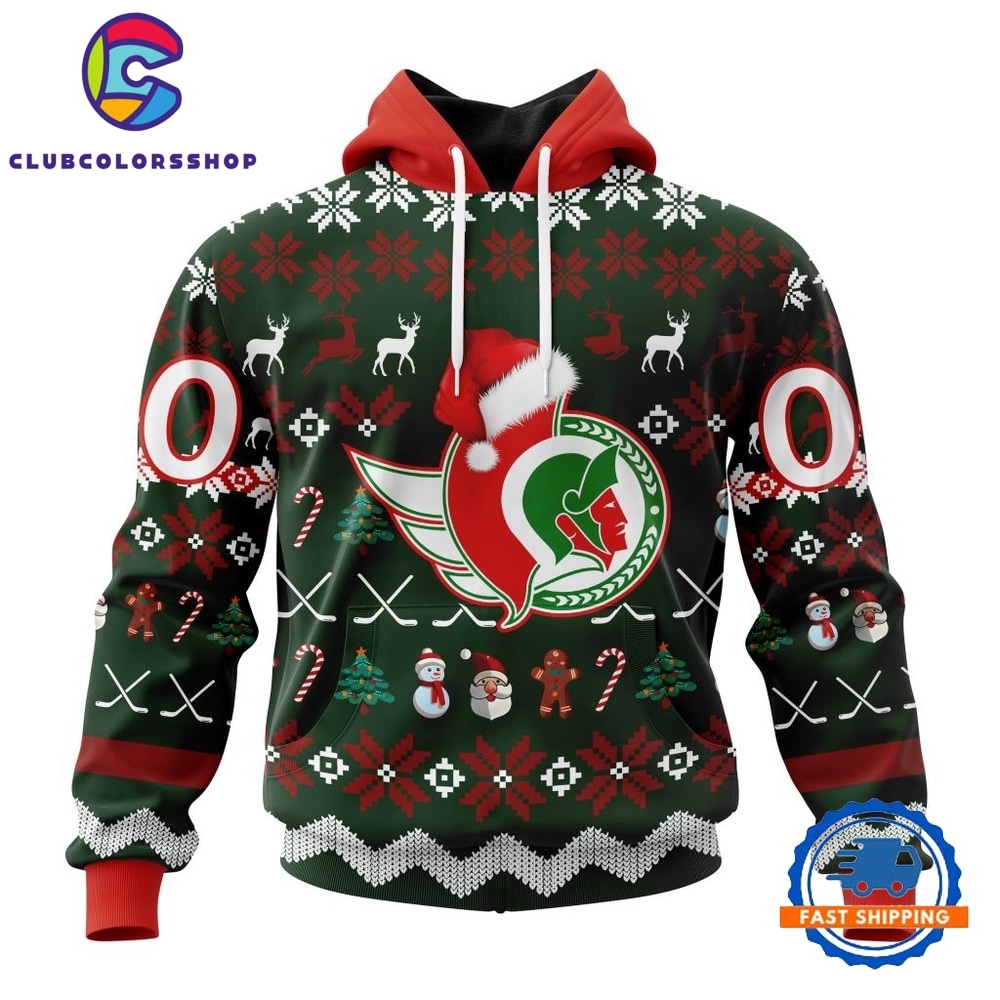 NHL Ottawa Senators Hockey Christmas Is Coming 2026 Hoodie, T Shirt