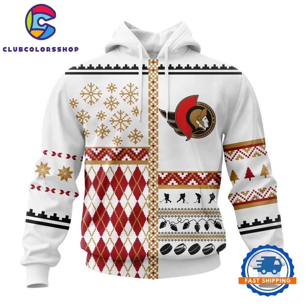 NHL Ottawa Senators Specialized Christmas Is Coming New Design Hoodie, T Shirt