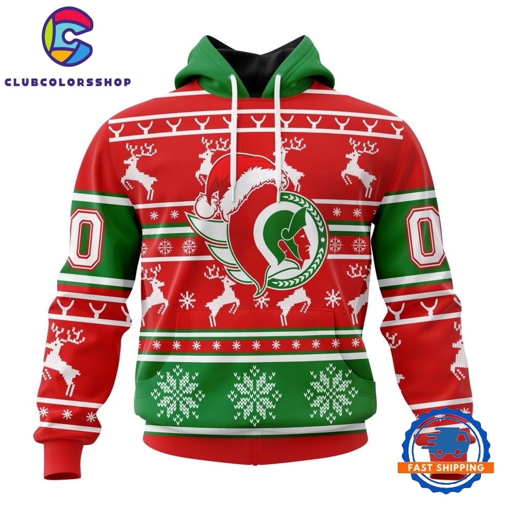 NHL Ottawa Senators Specialized Unisex Christmas Is Coming Hoodie, T Shirt