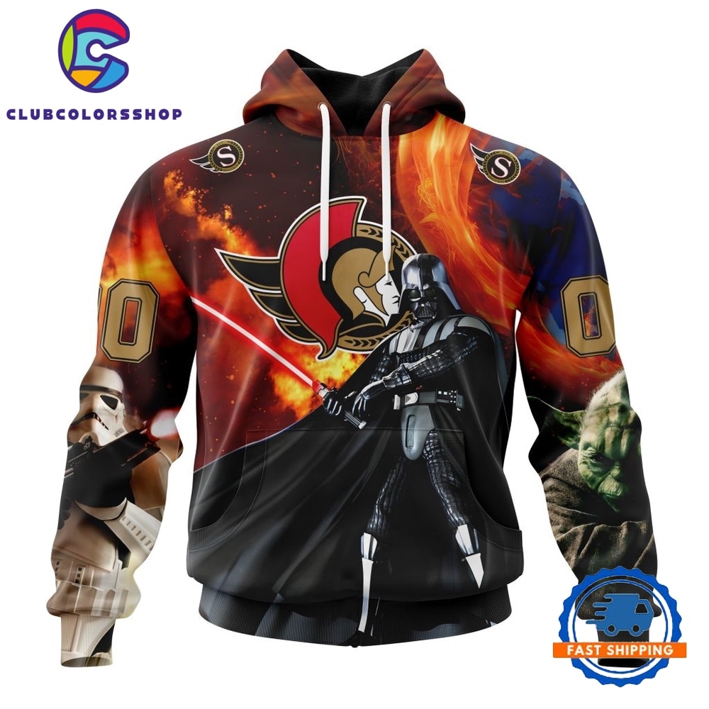 NHL Ottawa Senators x Star War Specialized Design Hoodie, T Shirt