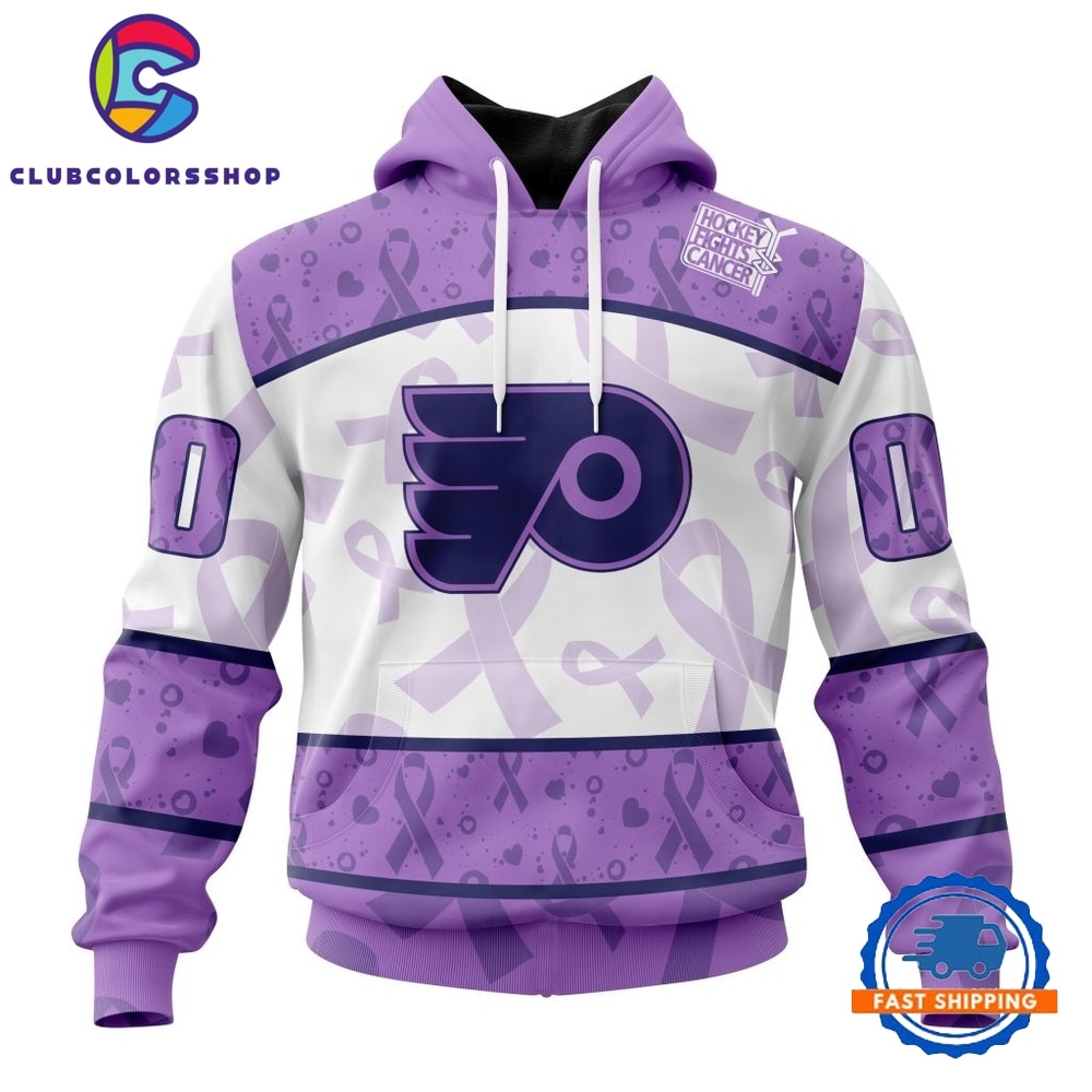 NHL Philadelphia Flyers Special Lavender Fight Cancer Hoodie, T Shirt