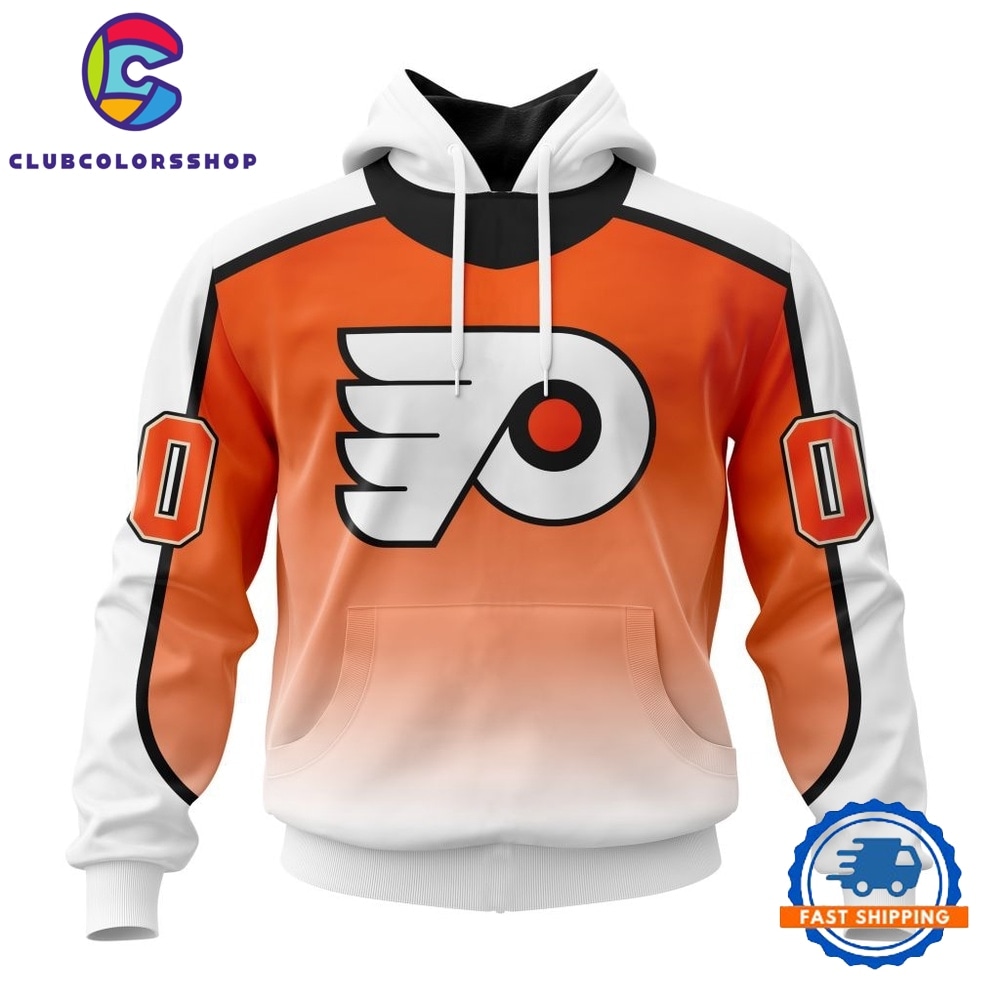 NHL Philadelphia Flyers Special Retro Gradient Design Hoodie, T Shirt