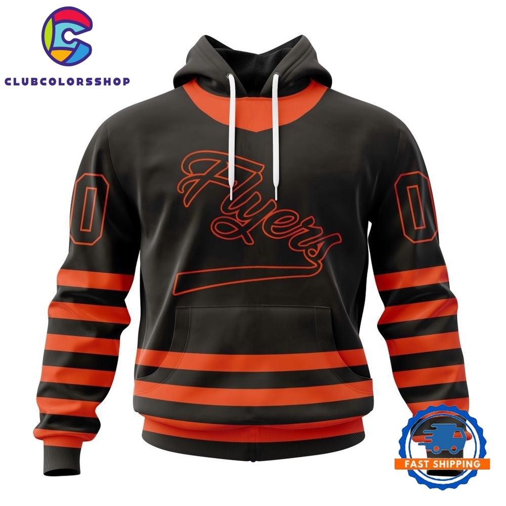 NHL Philadelphia Flyers Specialized Unisex Kits With Retro Concepts Hoodie, T Shirt