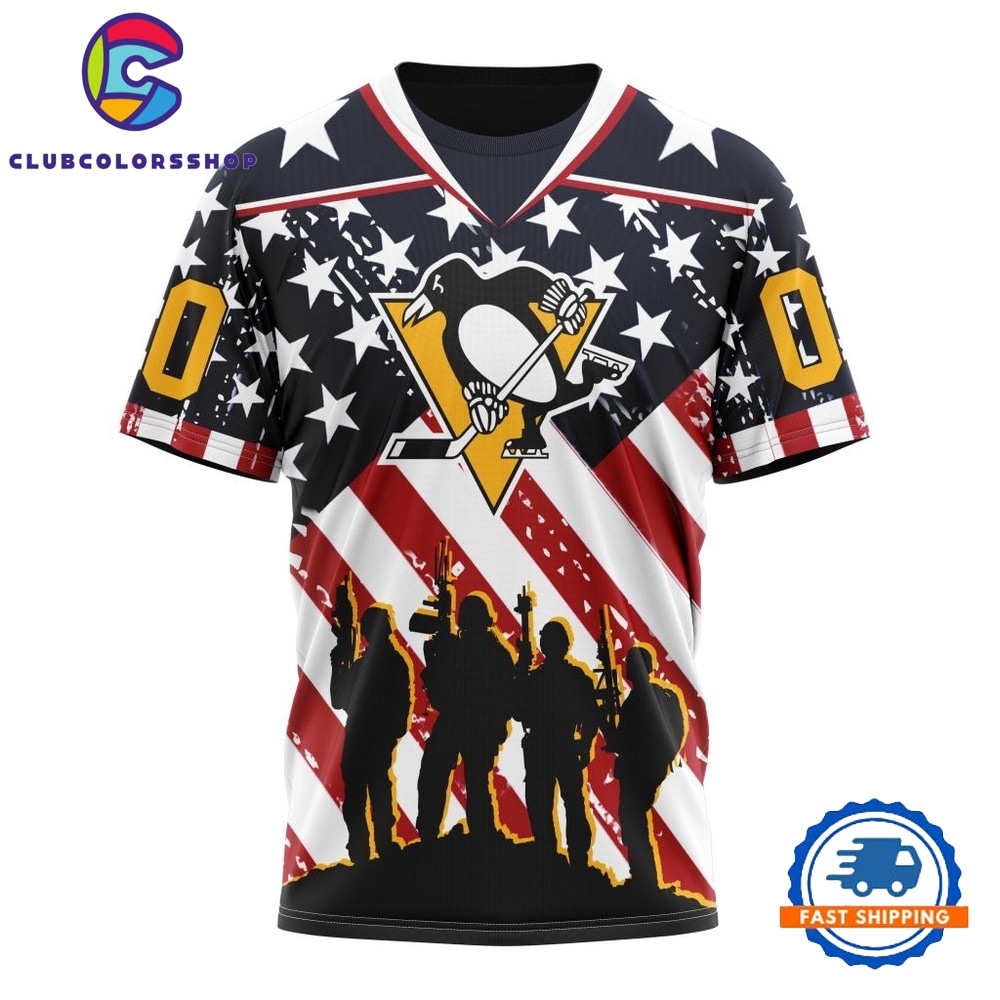 NHL Pittsburgh Penguins Specialized Kits For Honor USS Military Hoodie, T Shirt 4