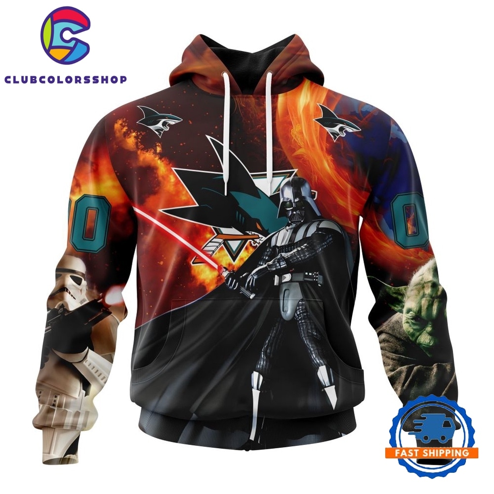 NHL San Jose Sharks x Star War Specialized Design Hoodie, T Shirt