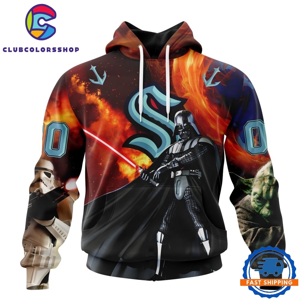 NHL Seattle Kraken x Star War Specialized Design Hoodie, T Shirt