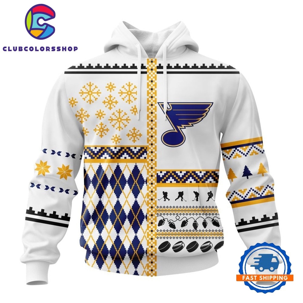 NHL St. Louis Blues Specialized Christmas Is Coming New Design Hoodie, T Shirt