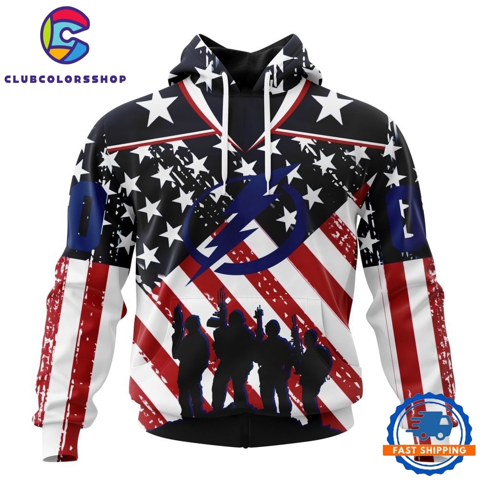 NHL Tampa Bay Lightning Specialized Kits For Honor USS Military Hoodie, T Shirt
