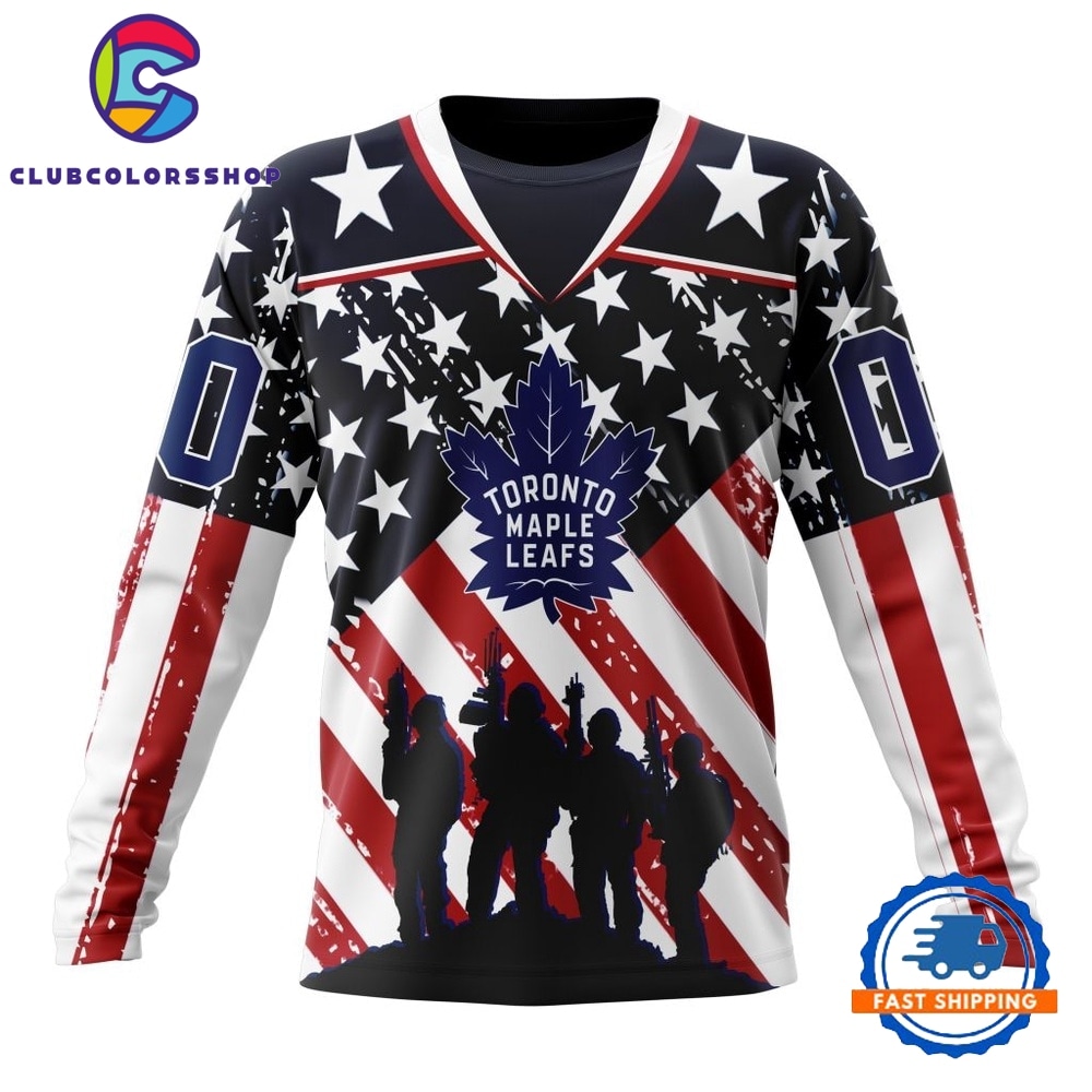 NHL Toronto Maple Leafs Specialized Kits For Honor USS Military Hoodie, T Shirt 3