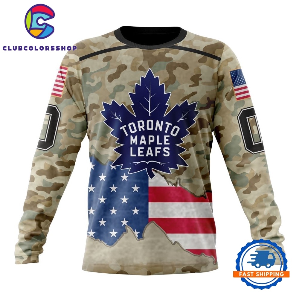 NHL Toronto Maple Leafs Specialized Kits For United State With Camo Color Hoodie, T Shirt 3