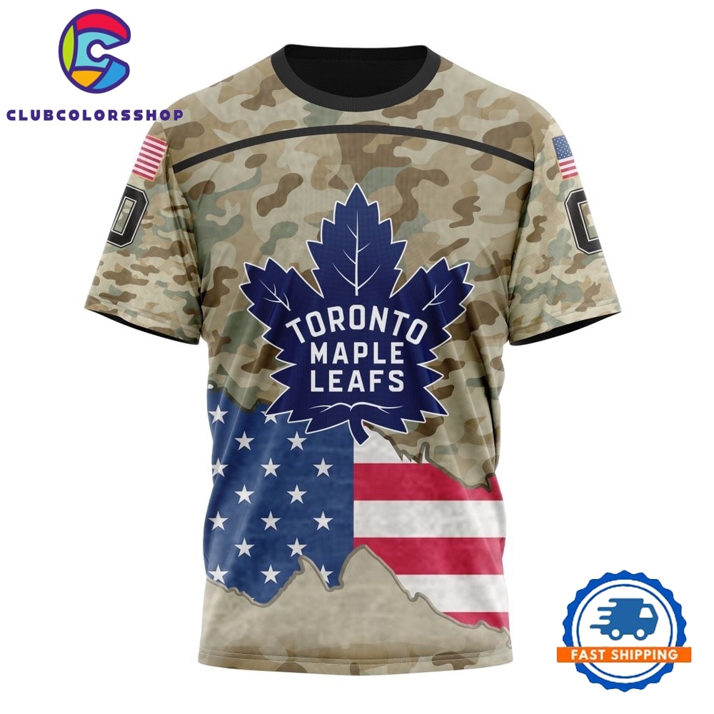 NHL Toronto Maple Leafs Specialized Kits For United State With Camo Color Hoodie, T Shirt 4
