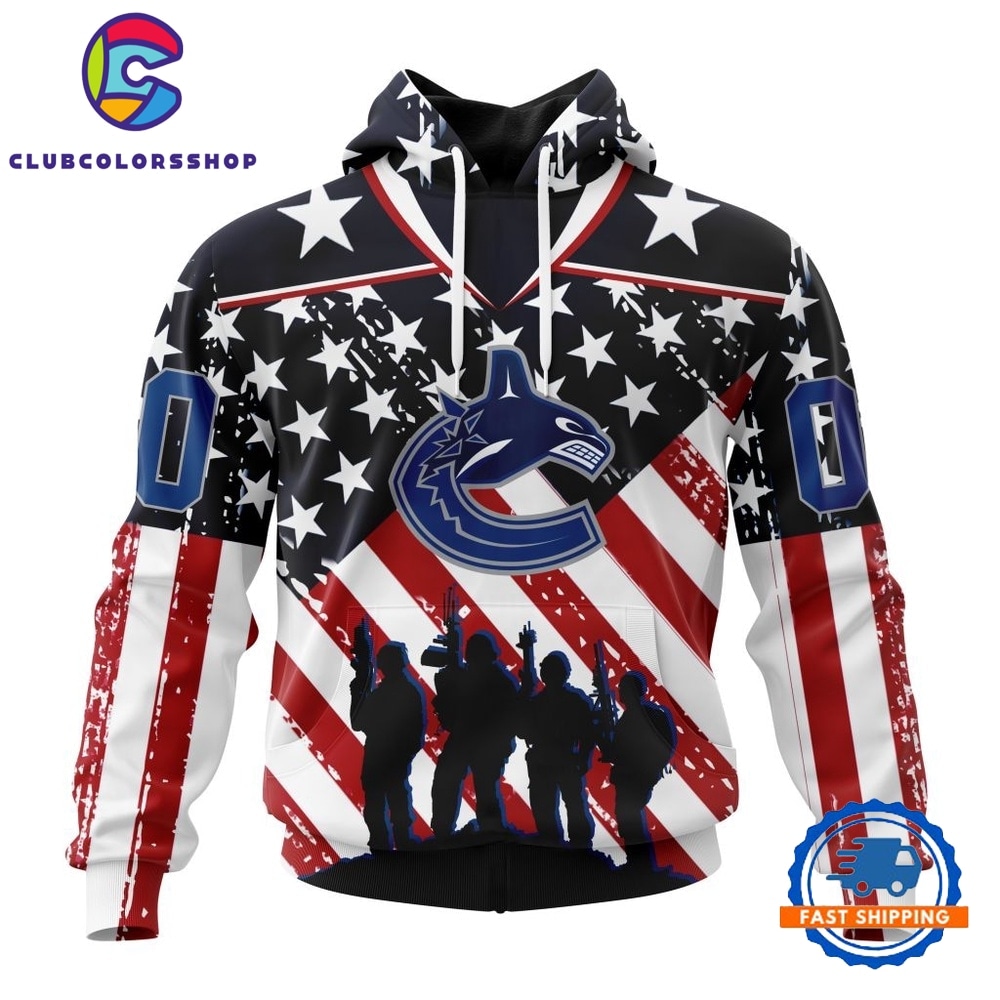 NHL Vancouver Canucks Specialized Kits For Honor USS Military Hoodie, T Shirt