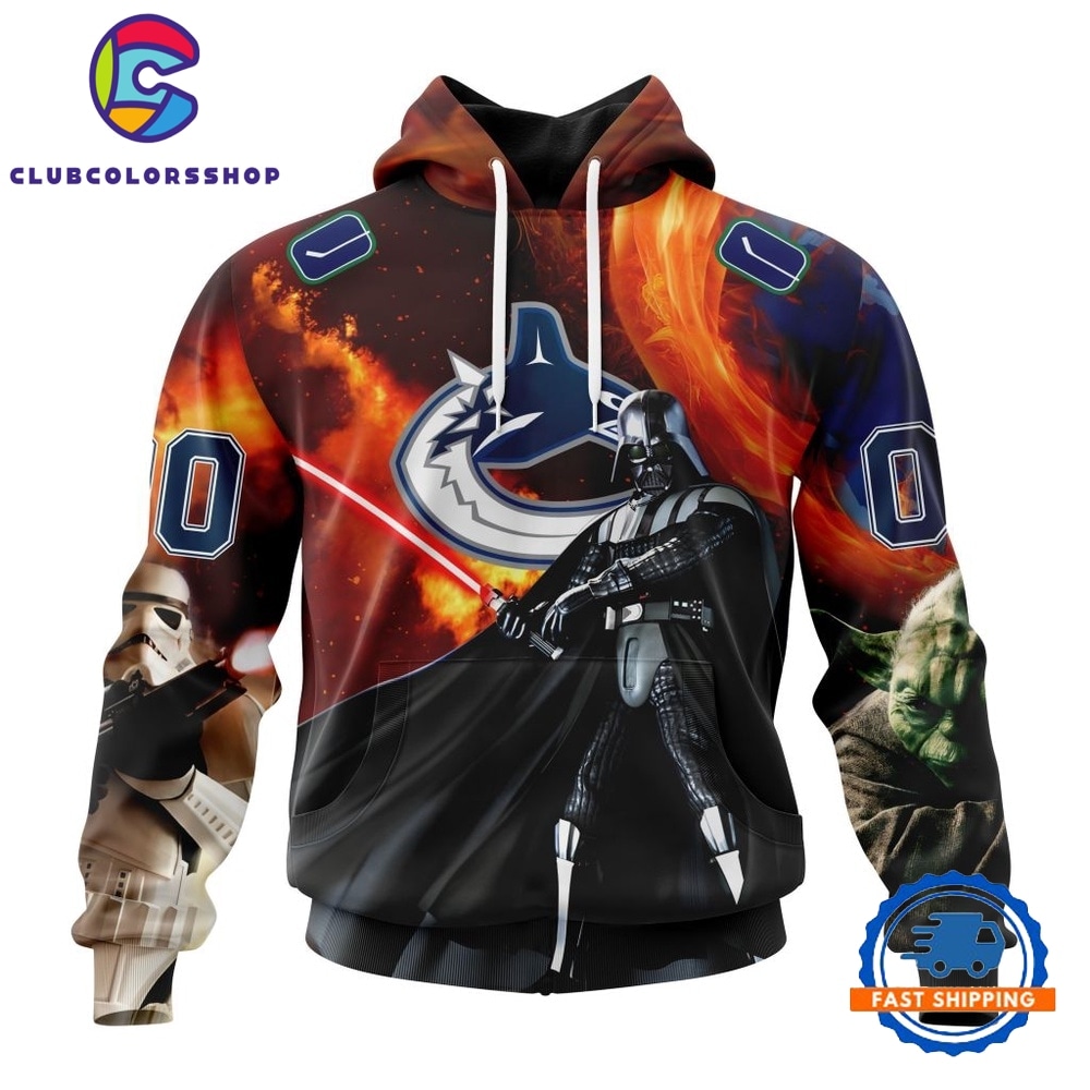 NHL Vancouver Canucks x Star War Specialized Design Hoodie, T Shirt