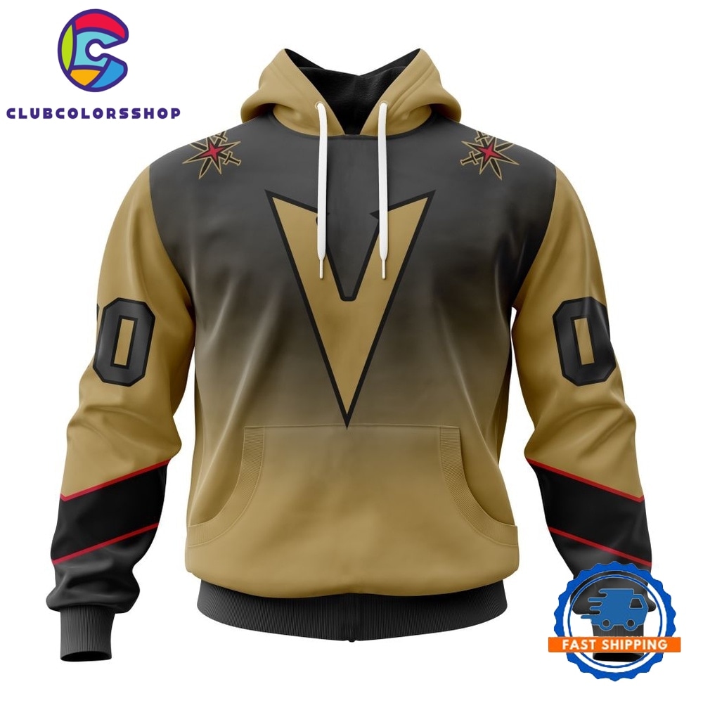 NHL Vegas Golden Knights Special Retro Gradient Design Hoodie, T Shirt