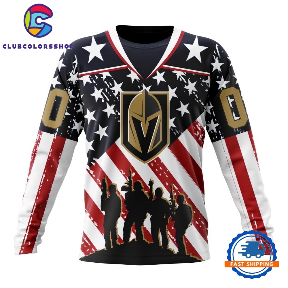 NHL Vegas Golden Knights Specialized Kits For Honor USS Military Hoodie, T Shirt 3