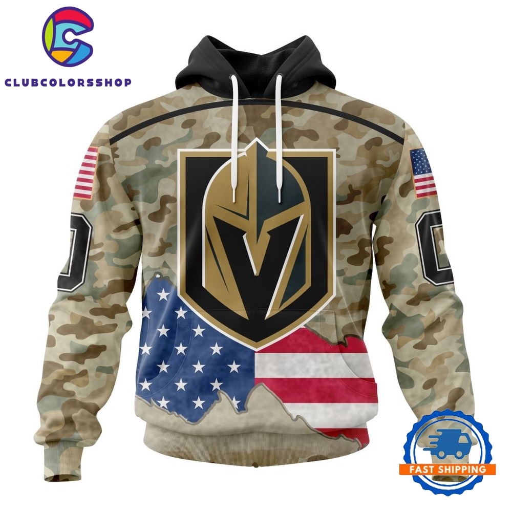 NHL Vegas Golden Knights Specialized Kits For United State With Camo Color Hoodie, T Shirt
