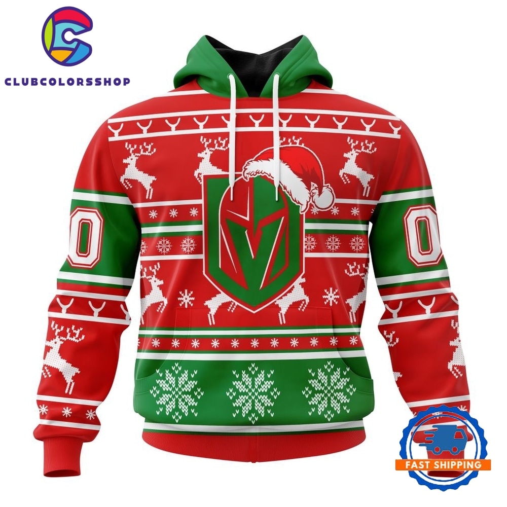NHL Vegas Golden Knights Specialized Unisex Christmas Is Coming Hoodie, T Shirt