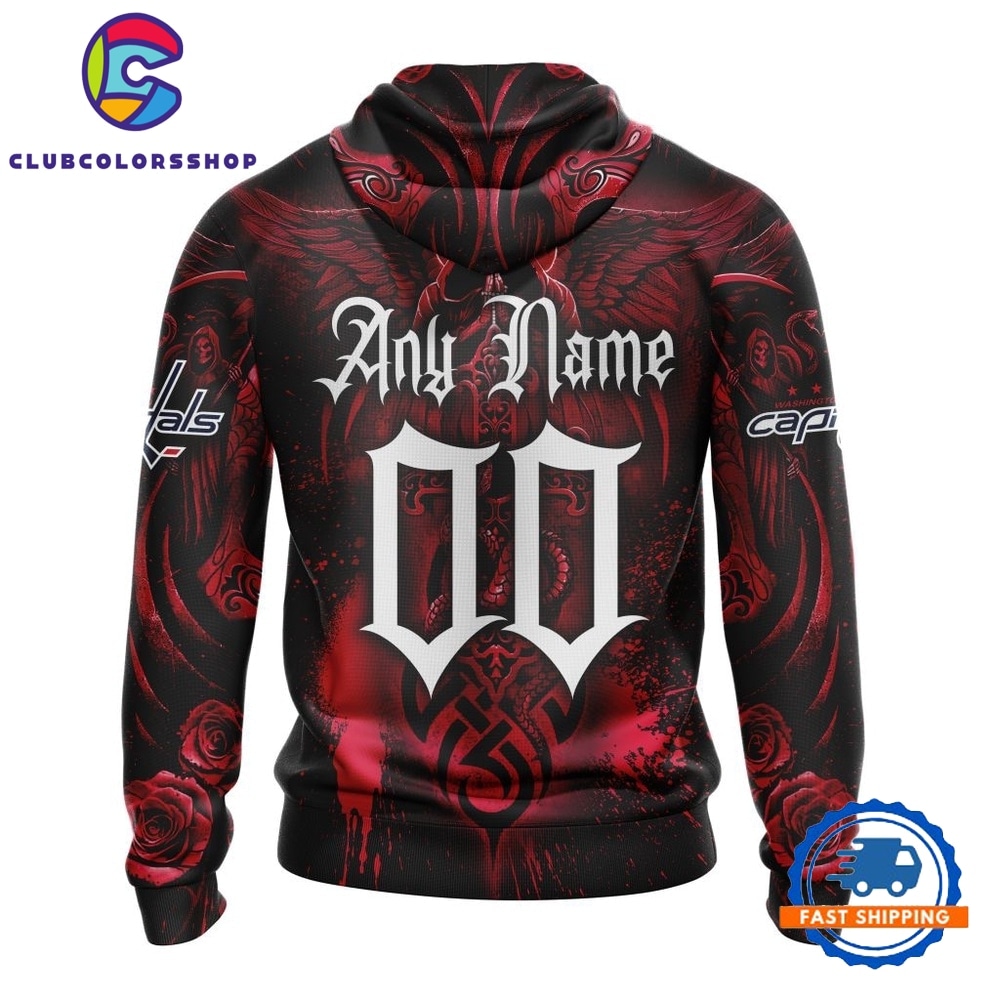 NHL Washington Capitals Special Design Halloween With Skull Art Hoodie, T Shirt NHL Washington Capitals Special Design Halloween With Skull Art Hoodie, T Shirt
