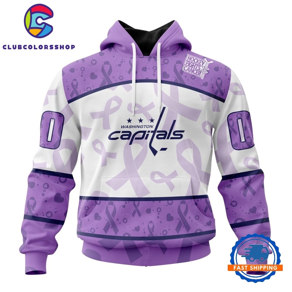NHL Washington Capitals Special Lavender Fight Cancer Hoodie, T Shirt