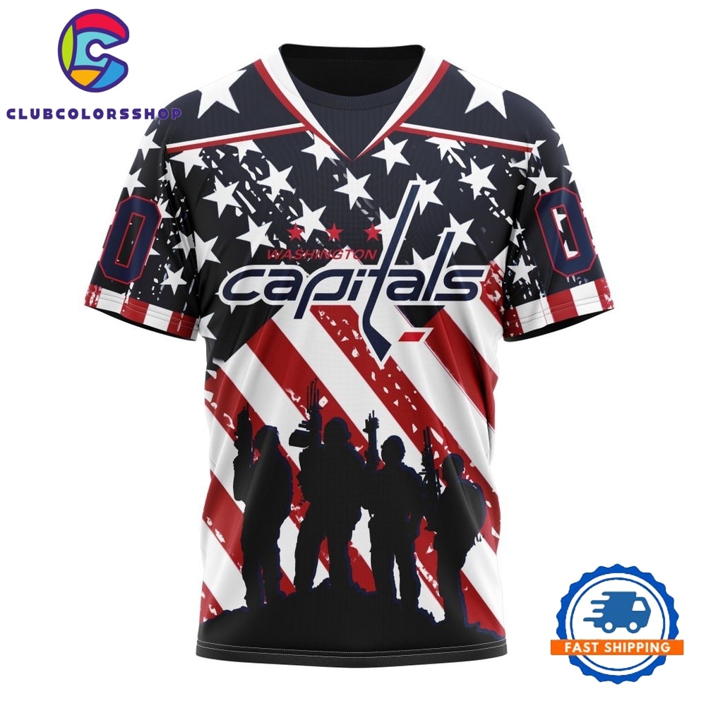 NHL Washington Capitals Specialized Kits For Honor USS Military Hoodie, T Shirt 4