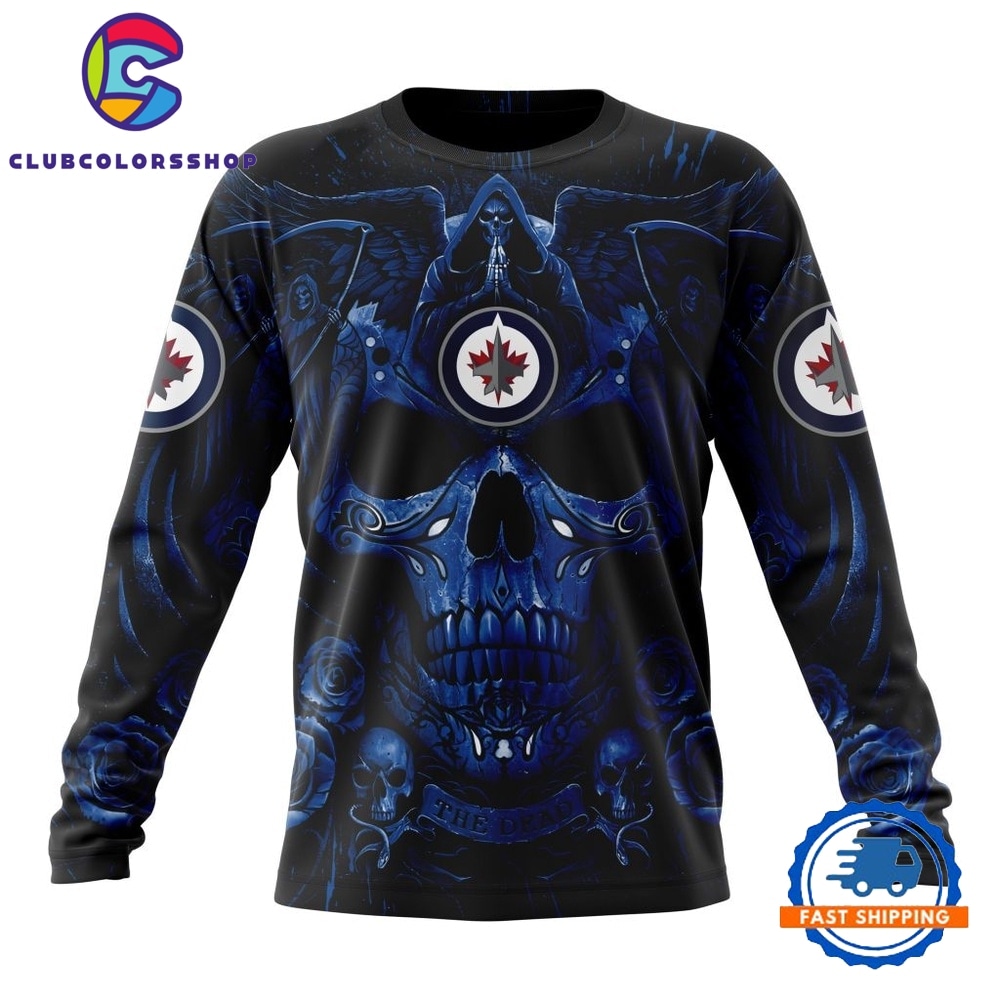 NHL Winnipeg Jets Special Design Halloween With Skull Art Hoodie, T Shirt NHL Winnipeg Jets Special Design Halloween With Skull Art Hoodie, T Shirt