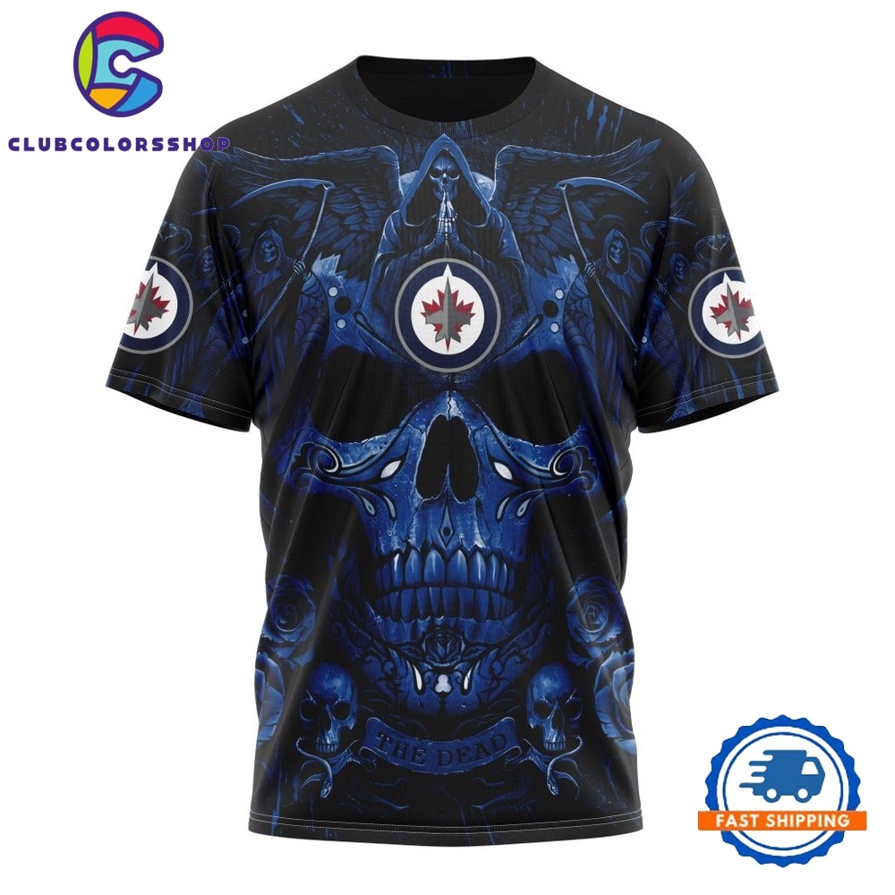 NHL Winnipeg Jets Special Design Halloween With Skull Art Hoodie, T Shirt NHL Winnipeg Jets Special Design Halloween With Skull Art Hoodie, T Shirt