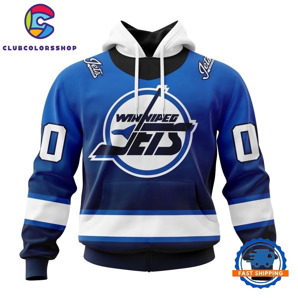 NHL Winnipeg Jets Special Retro Gradient Design Hoodie, T Shirt