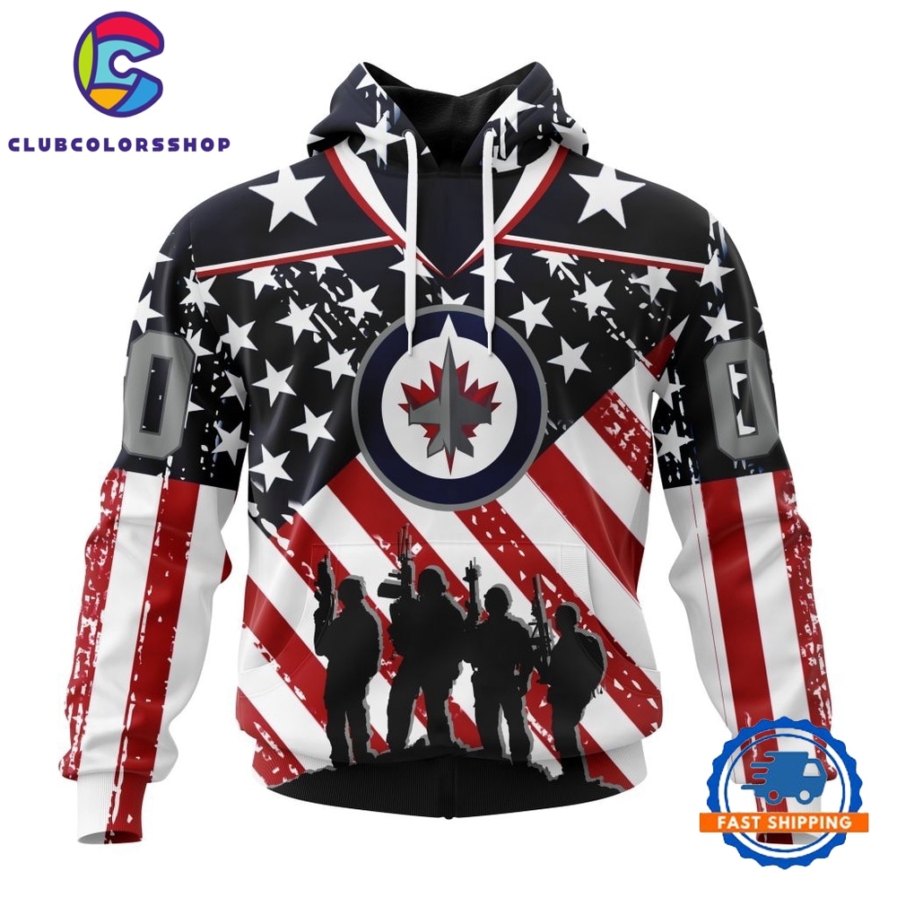 NHL Winnipeg Jets Specialized Kits For Honor USS Military Hoodie, T Shirt