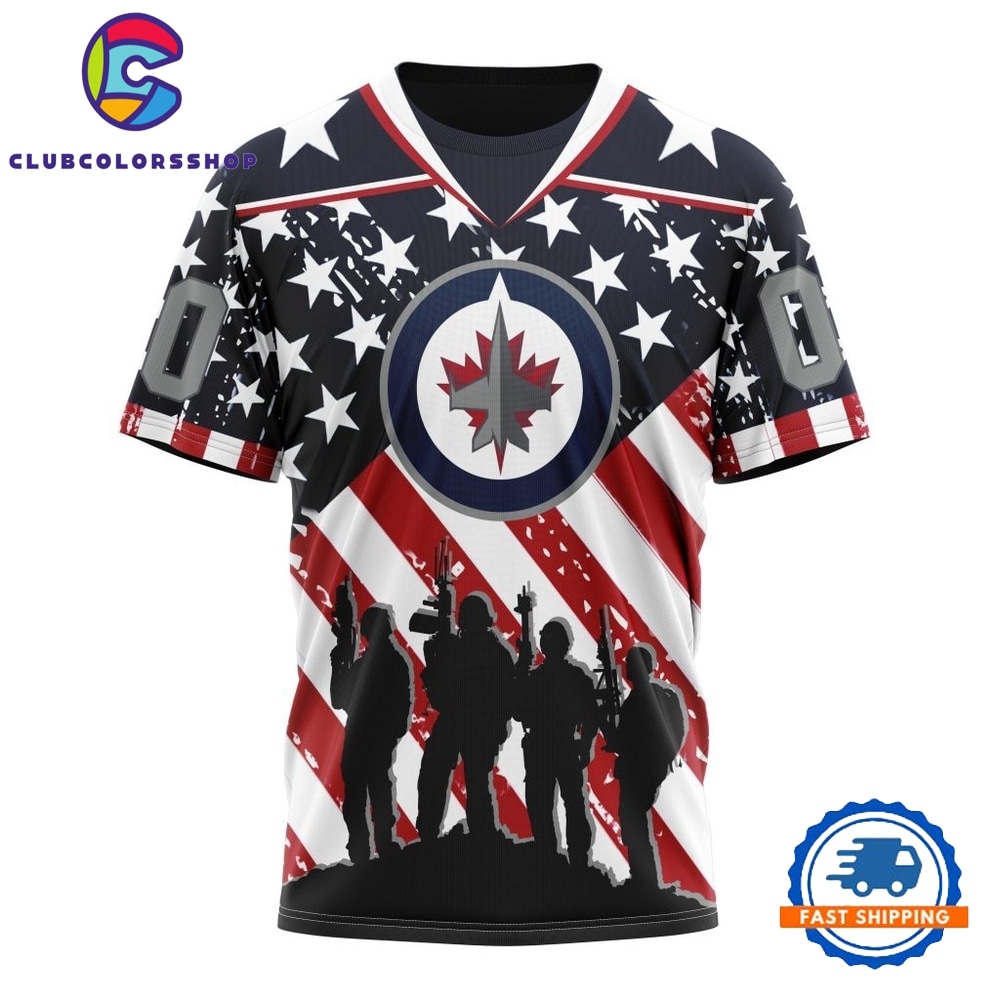 NHL Winnipeg Jets Specialized Kits For Honor USS Military Hoodie, T Shirt 4