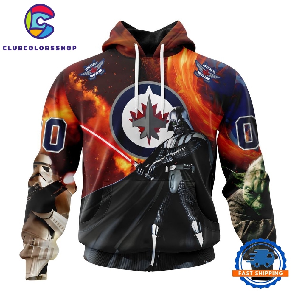 NHL Winnipeg Jets x Star War Specialized Design Hoodie, T Shirt