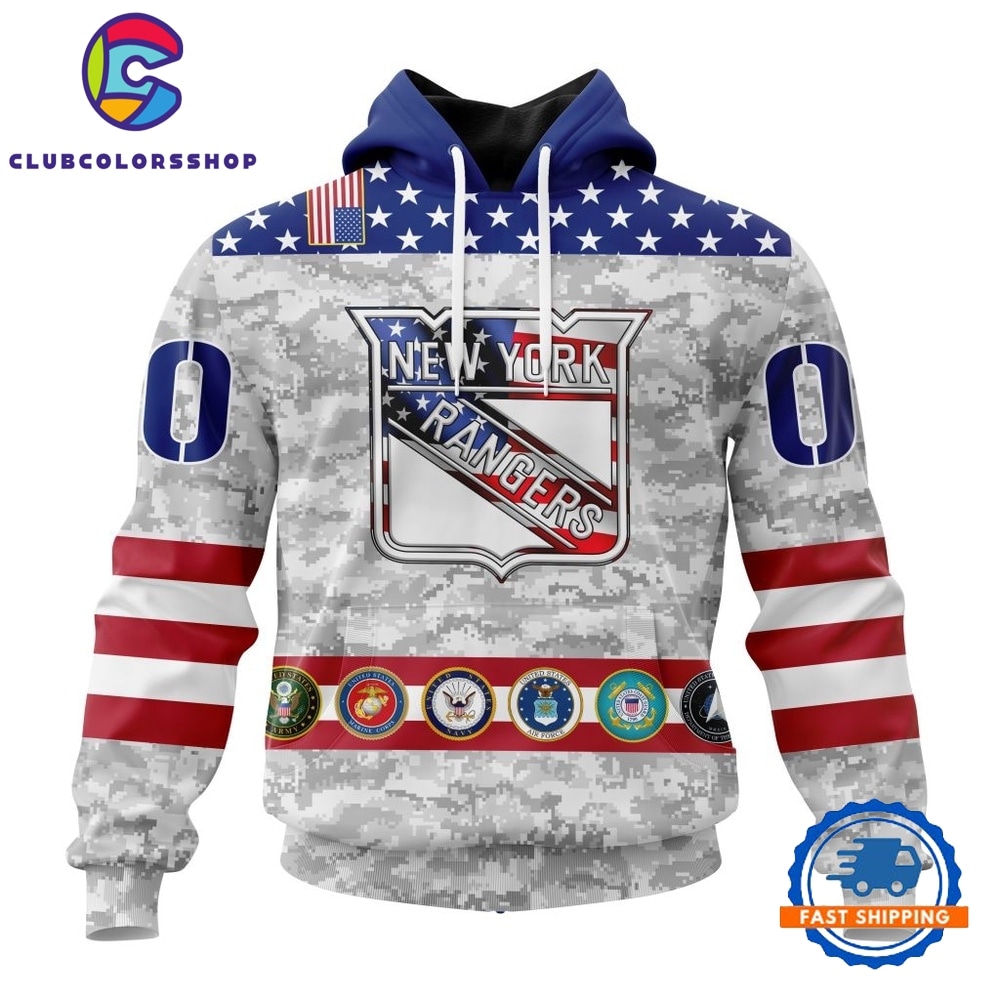 NHL New York Rangers Armed Forces Appreciation Design Hoodie, T Shirt