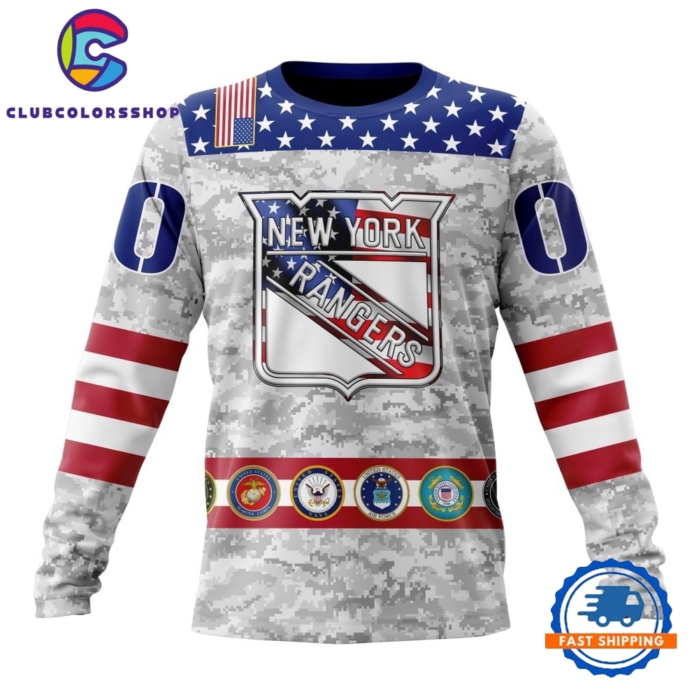 NHL New York Rangers Armed Forces Appreciation Design Hoodie, T Shirt 3