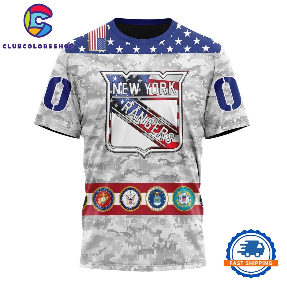 NHL New York Rangers Armed Forces Appreciation Design Hoodie, T Shirt 4