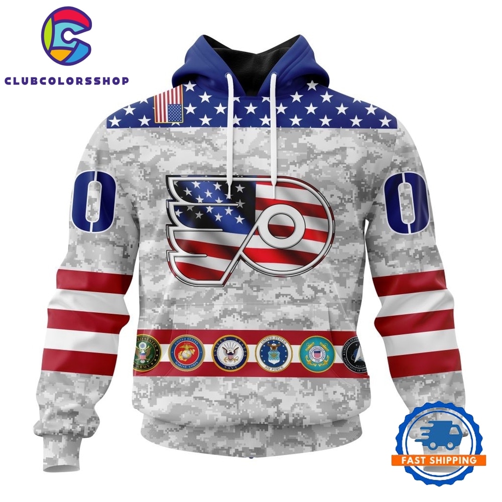 NHL Philadelphia Flyers Armed Forces Appreciation Design Hoodie, T Shirt