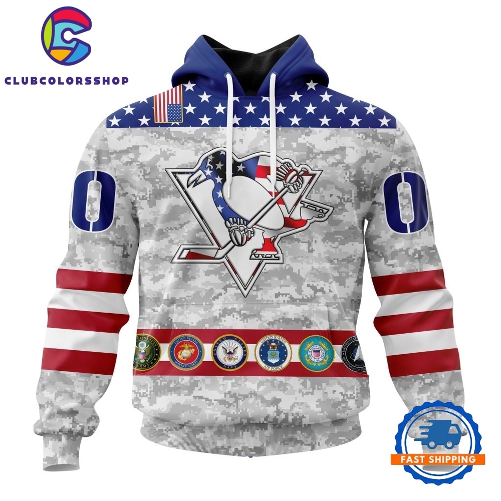 NHL Pittsburgh Penguins Armed Forces Appreciation Design Hoodie, T Shirt
