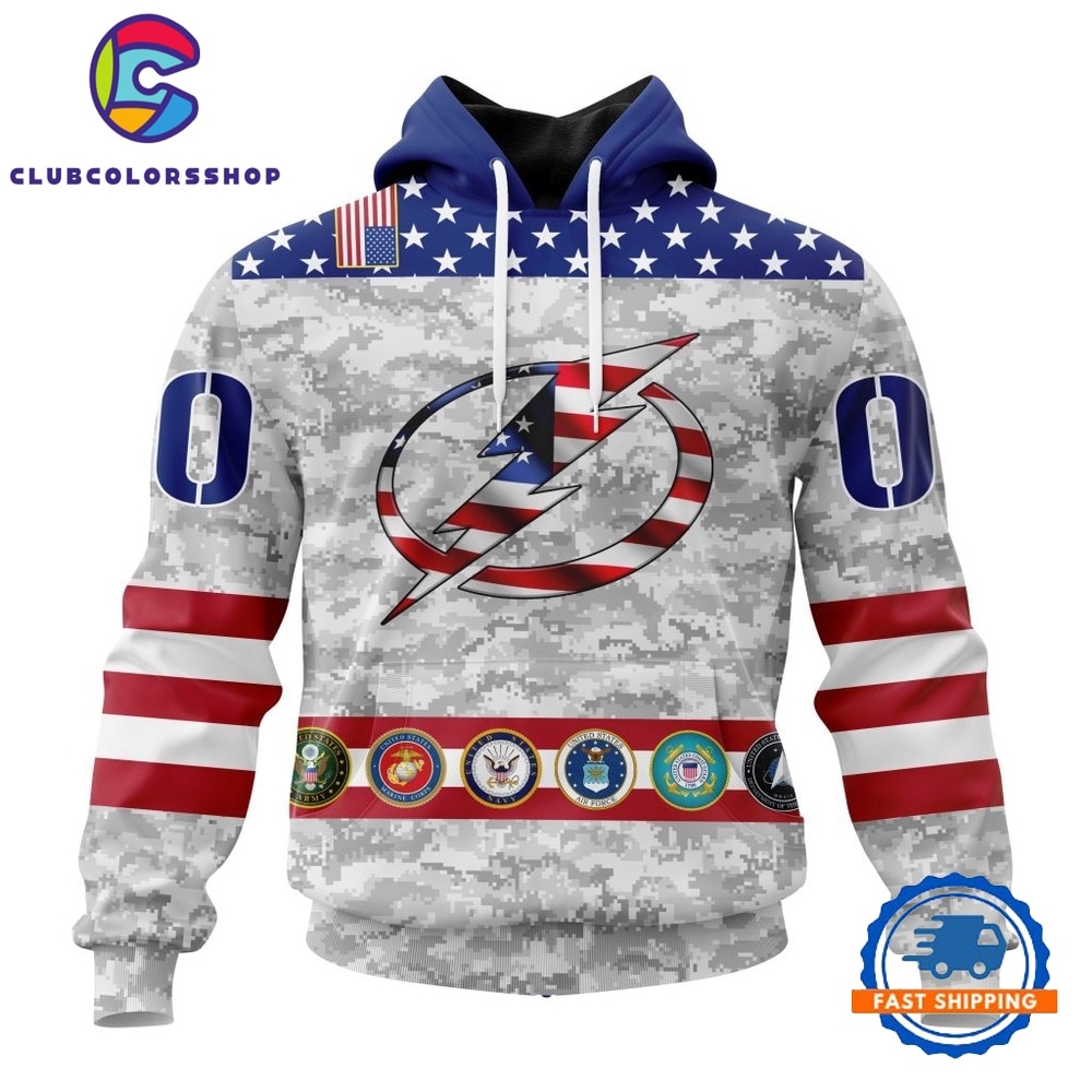 NHL Tampa Bay Lightning Armed Forces Appreciation Design Hoodie, T Shirt