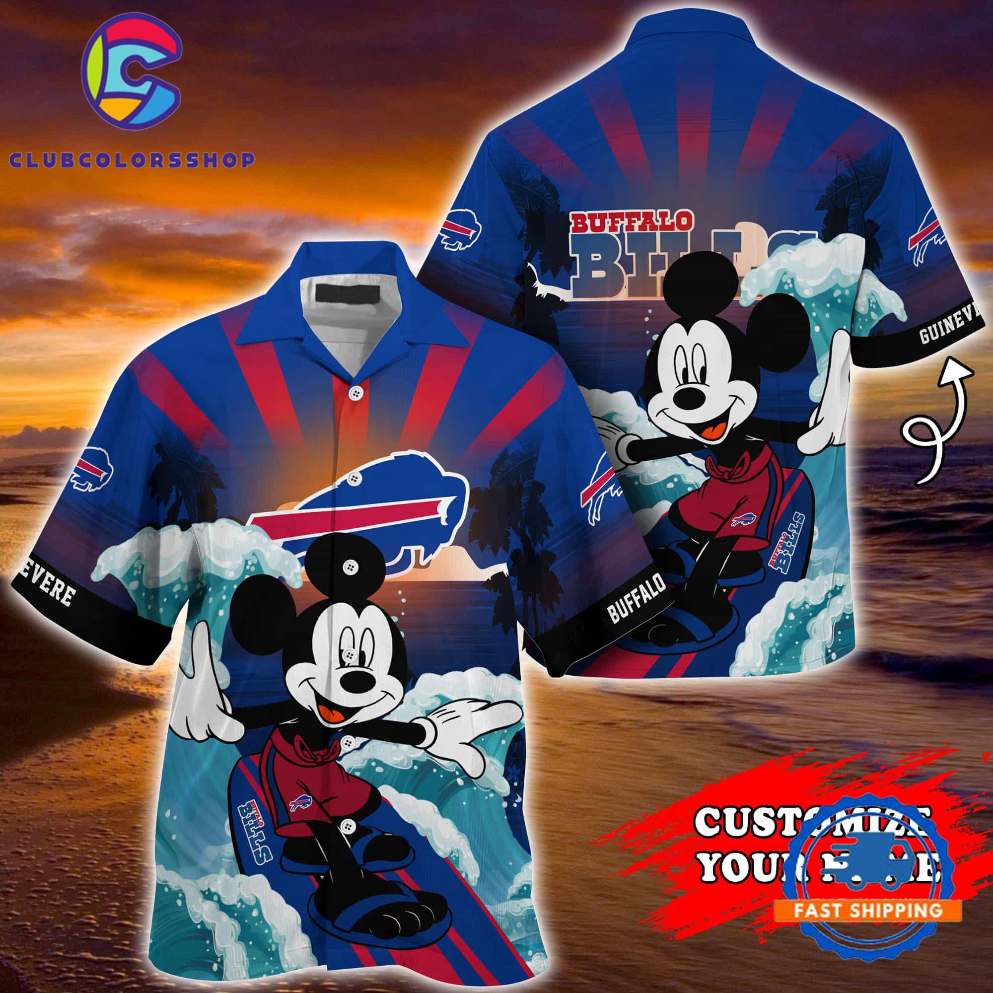 Buffalo Bills Special Mickey Mouse Movies Design Summer Hawaiian Shirt, NFL Aloha Shirt
