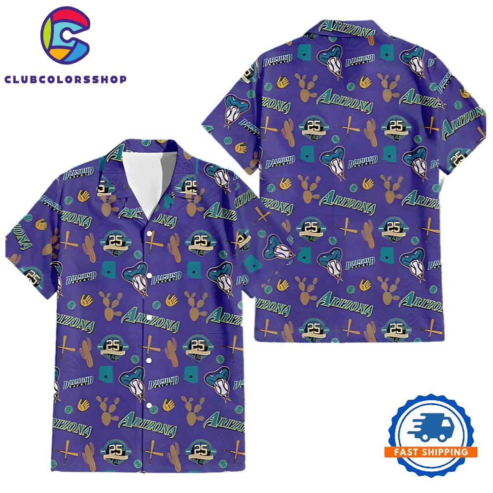 MLB Arizona Diamondbacks Hawaiian Shirt Blue Giveaway
