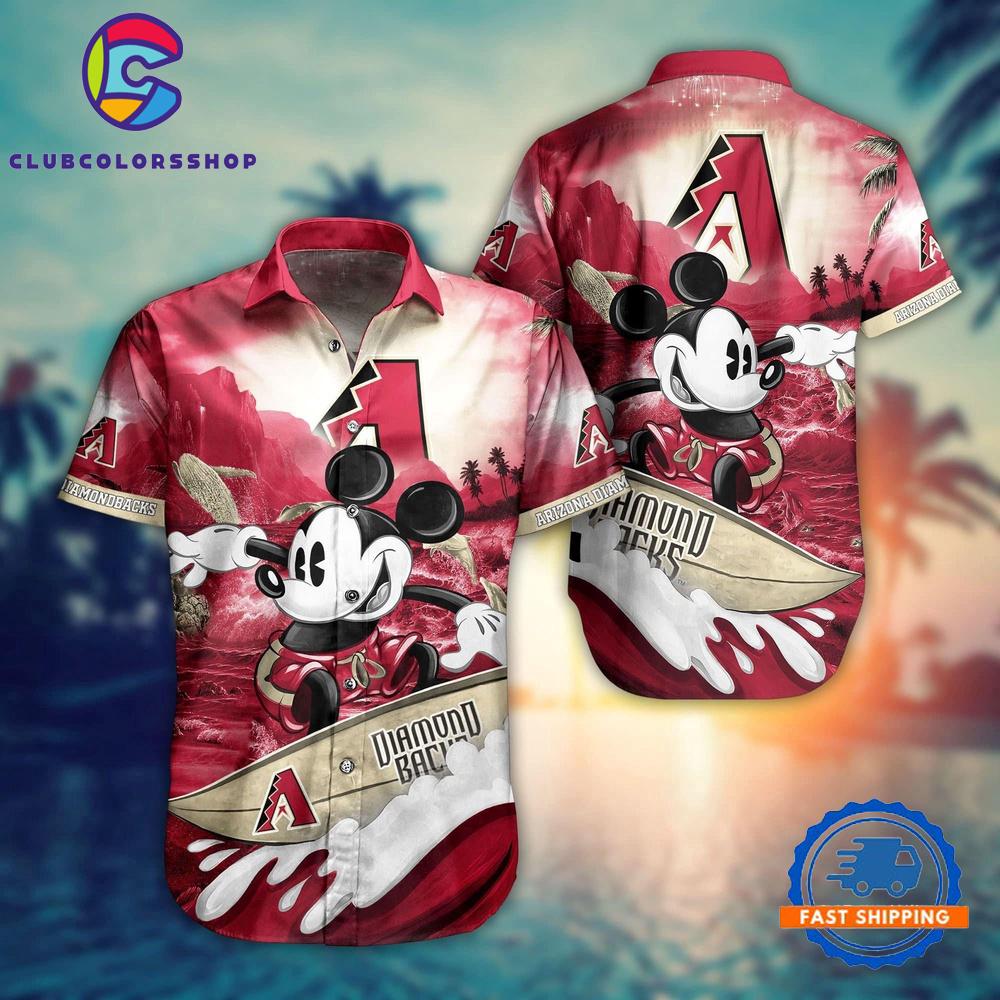 MLB Arizona Diamondbacks Mickey Canyon Hawaiian Shirt