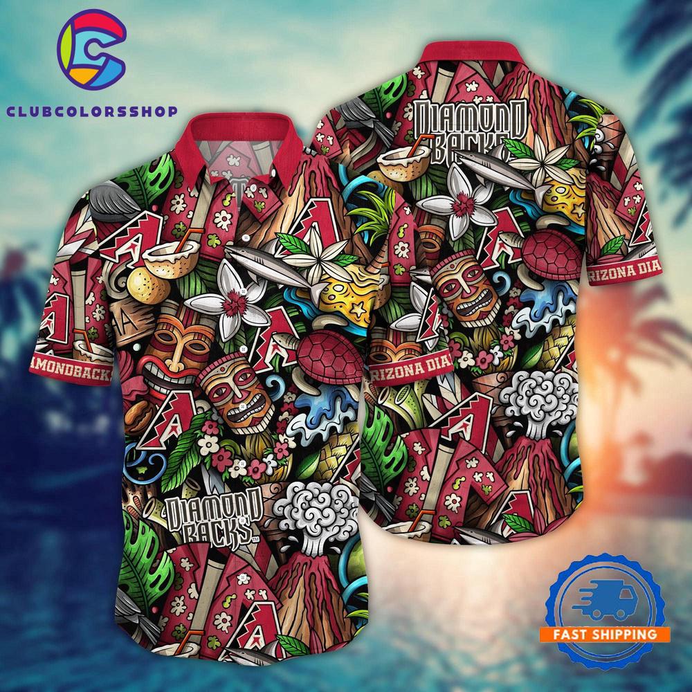 MLB Arizona Diamondbacks Oasis Breeze Hawaiian Shirt