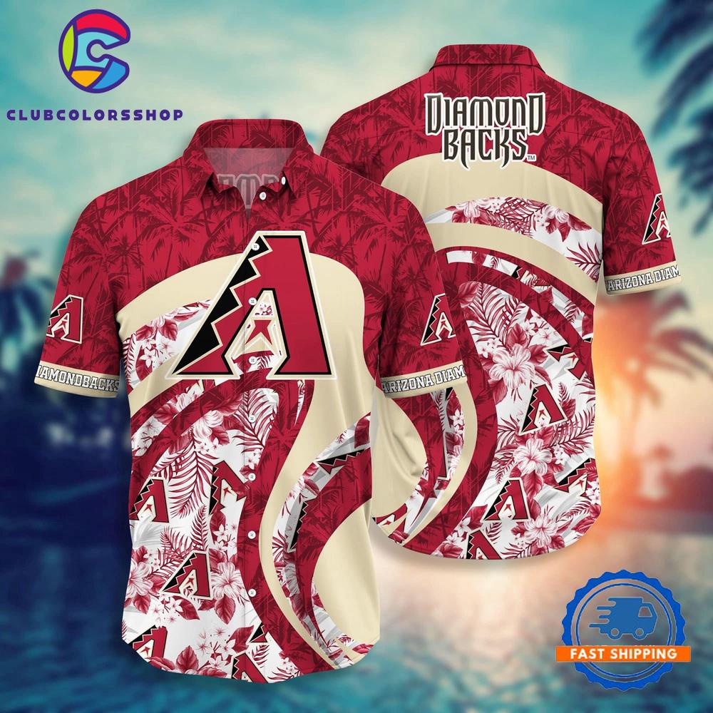 MLB Arizona Diamondbacks Saguaro Sunset Hawaiian Shirt