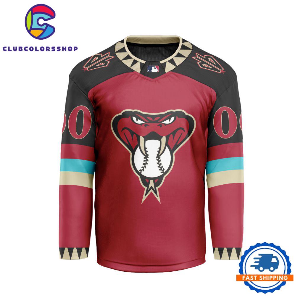 MLB Arizona Diamondbacks Special Hockey Jersey Design Concept