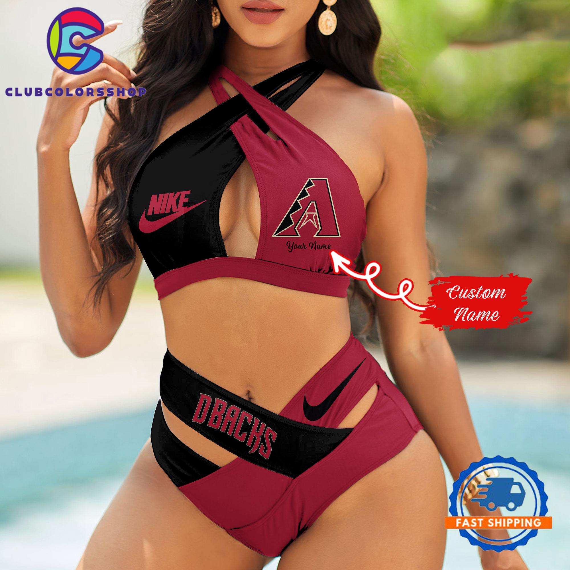 MLB Arizona Diamondbacks Summer Beach Women’s Bikini Suit Set