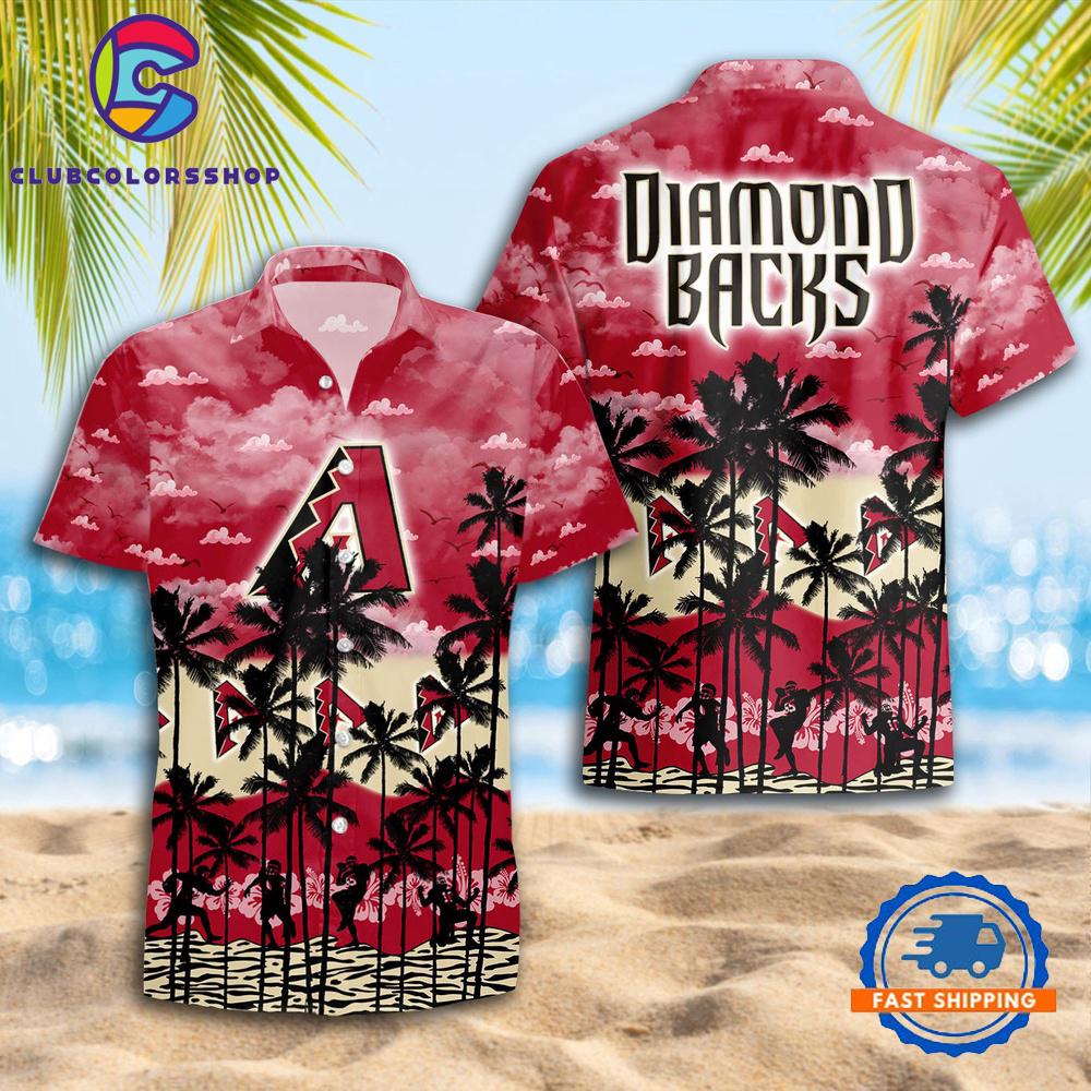 MLB Arizona Diamondbacks Sunset Oasis Hawaiian Shirt