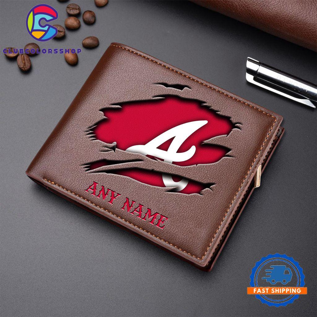 MLB Atlanta Braves Baseball Logo Team Personalized Men's Wallet Design MLB Atlanta Braves Baseball Logo Team Personalized Men's Wallet Design