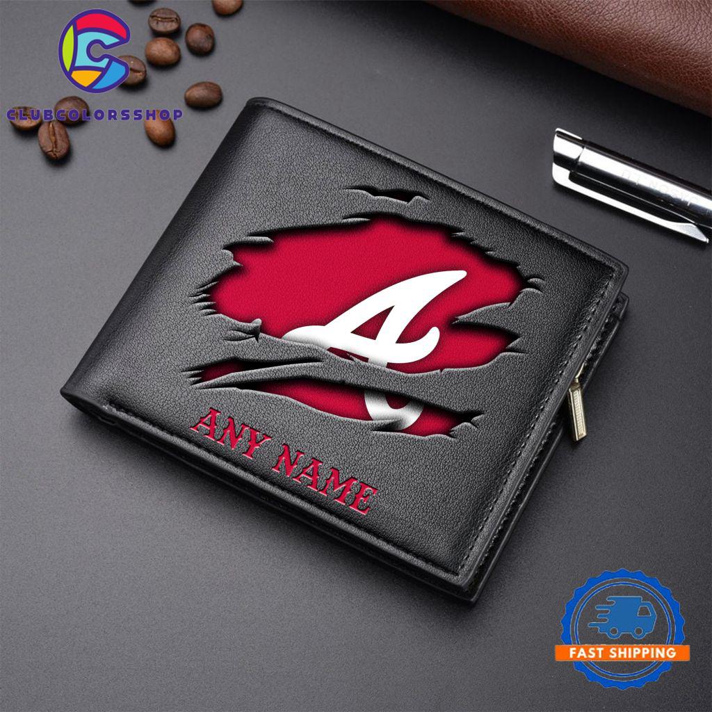 MLB Atlanta Braves Baseball Logo Team Personalized Men's Wallet Design MLB Atlanta Braves Baseball Logo Team Personalized Men's Wallet Design