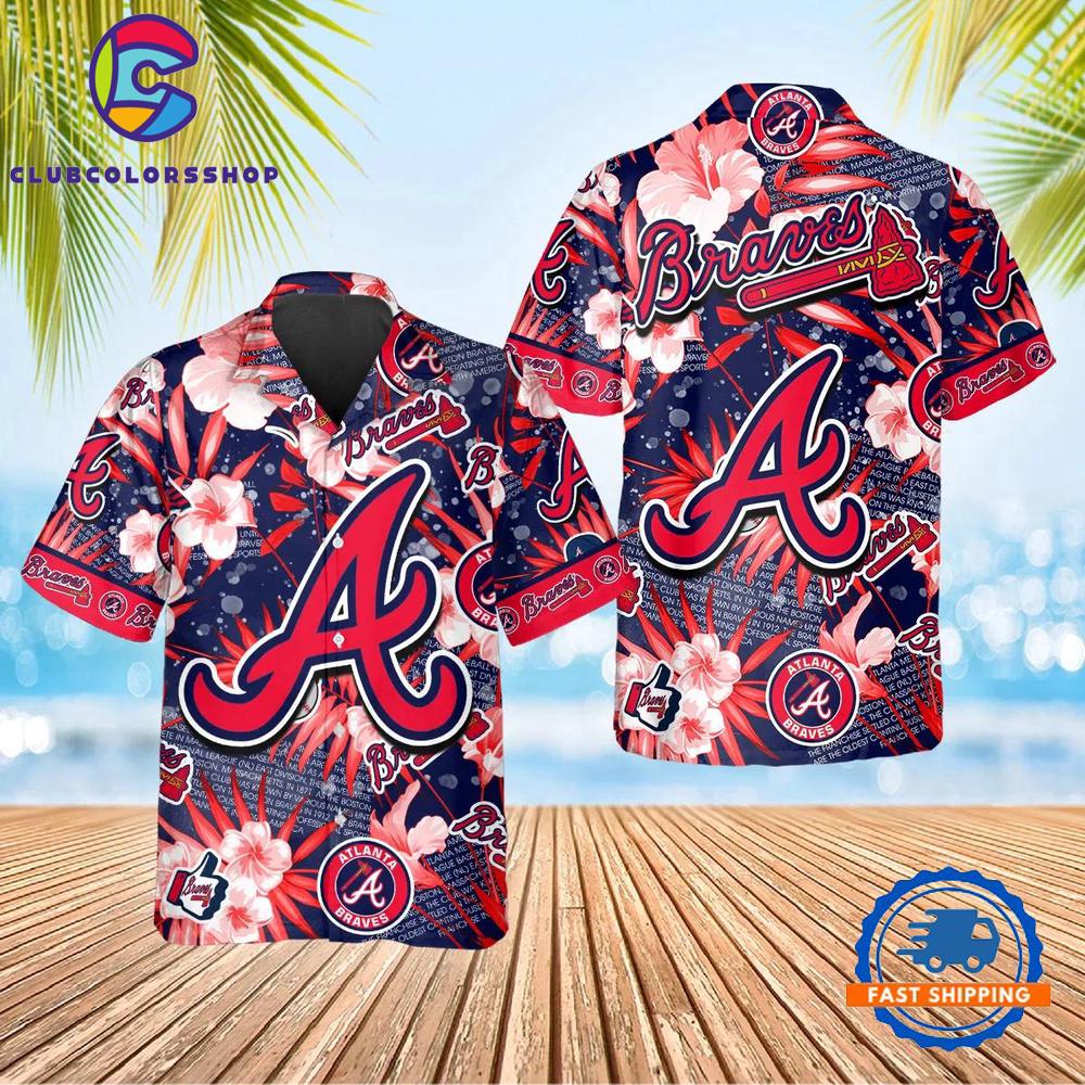 MLB Atlanta Braves Hawaiian Shirt, MLB Hawaiian Shirt Gift For Fans