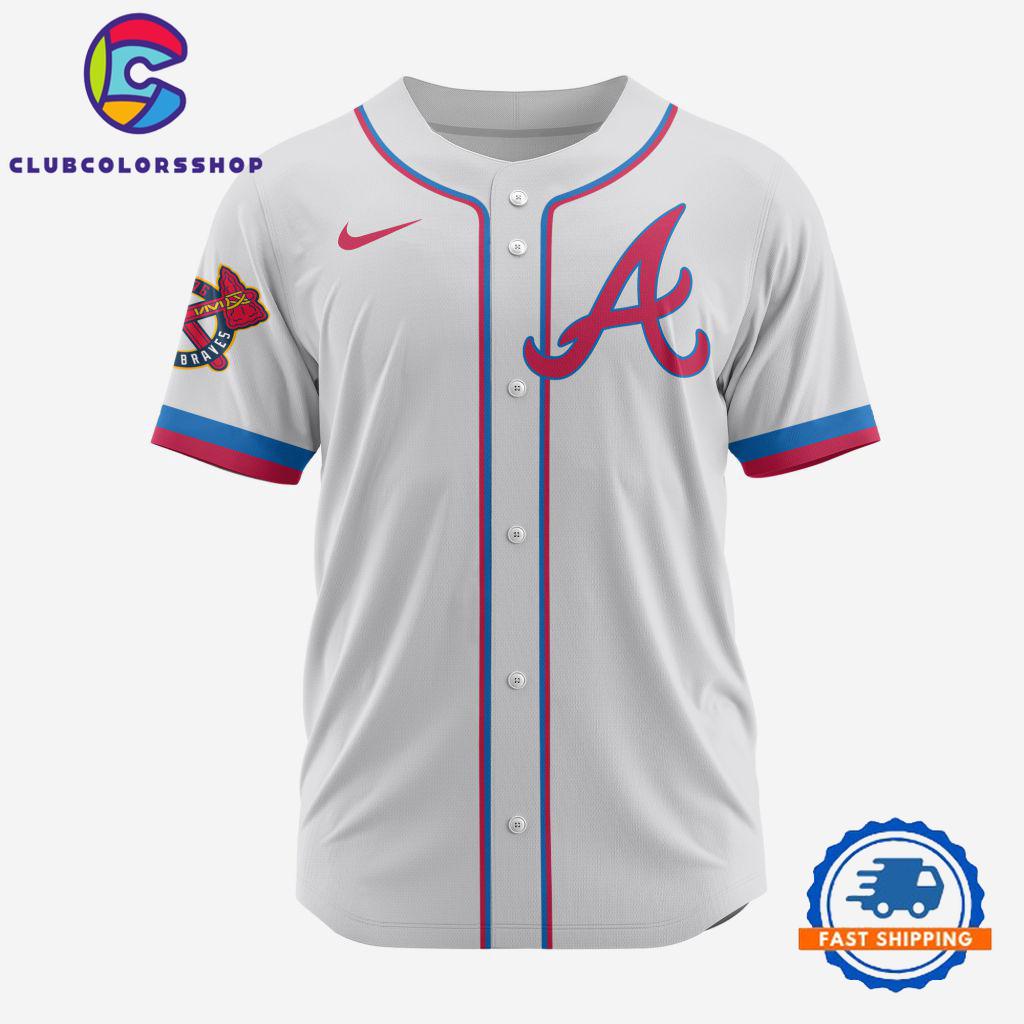 MLB Atlanta Braves Personalized Alternate Design Concept Baseball Jersey