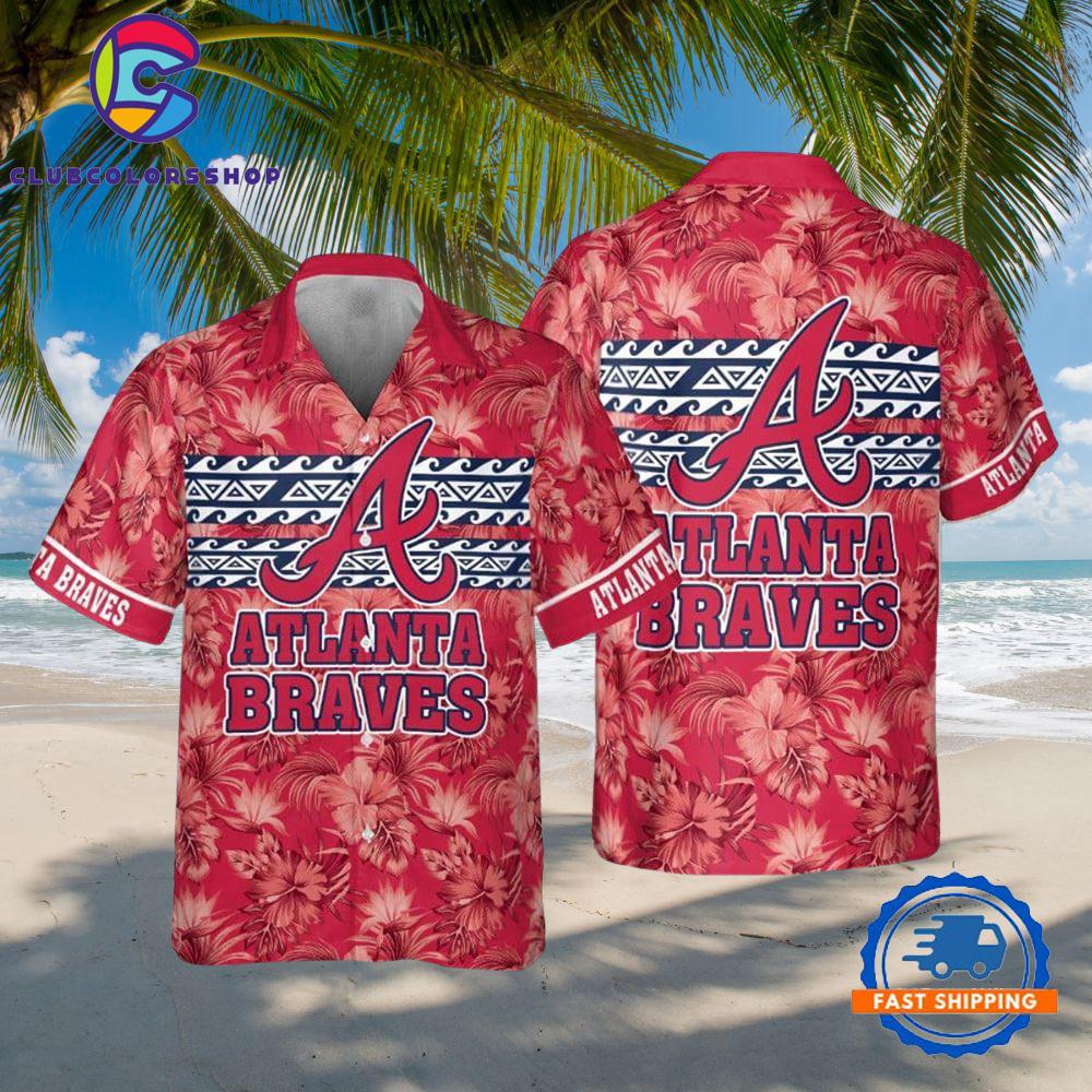 MLB Atlanta Braves Tribal Tropics Hawaiian Shirt