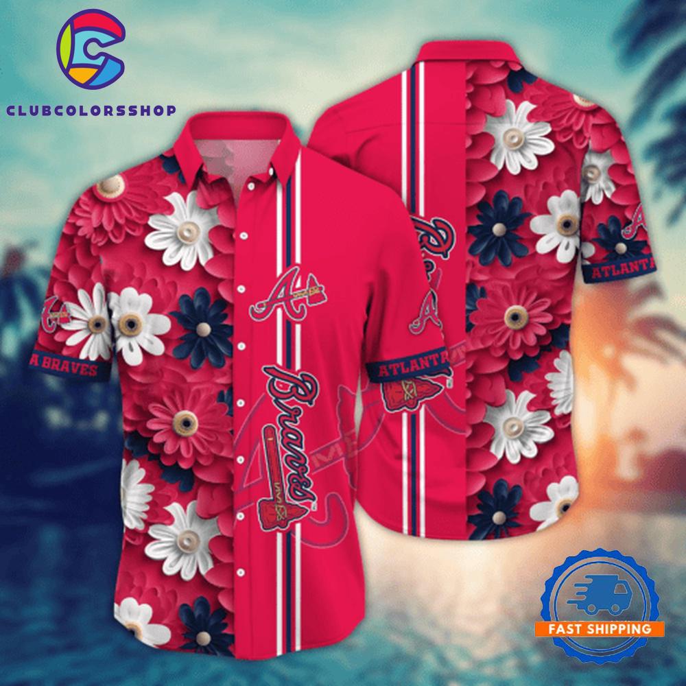 MLB Atlanta Braves Tropical Blossom Hawaiian Shirt